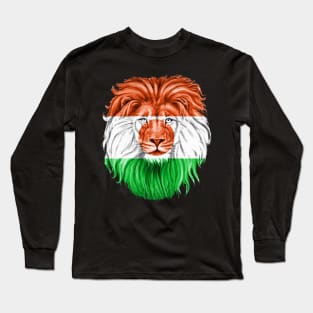 niger flag - lion Flag Of Niger Long Sleeve T-Shirt